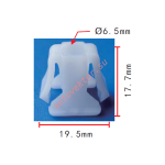 GM 343543, 343555, 354076, 362379 клипса  18.8x117.7x14.8mm  d4.4mm