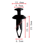 FORD,CHRYSLER N803946S, 6502871клипса  6.5x23.4x15.4mm