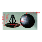 FORD ,MAZDA  F1CZ-16774-A, 455-56-741 клипса  6.5x9.8x13.8mm