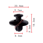 HONDA,MAZDA,NISSAN 90675-S3-003, F01-56-964, 63876-95596 клипса