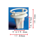 Toyota 90189-06114, 56Z16-07003, 90189-06228 клипса   8.8x14.9x17.8mm