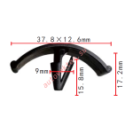 FORD,CHRYSLER 385330-S, D30Z-16776-A, 6003351 клипса  9x15.8x37.8mm