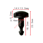 NISSAN  01553-04463 клипса  5.4x18.2x14mm