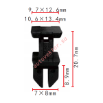 Mercedes A1249900792 клипса  8x8.9x13.4mm
