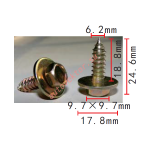 Саморез с пресс шайбой 6,2x18,2x17,8 mm
