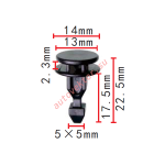 HONDA 91547-TZ5-A02  Клипса  5x17.5x14mm