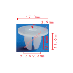 TOYOTA,SUBARU 90189-06006, 909300052, 94019FA050 клипса  9.3x10.6x17.3mm  d3.9mm