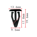 VW, VAG, AUDI 80186729901C-8 Клипса 9.5x17.8x13.6mm