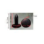 HONDA 90666-SA0-0030 клипса  4.7x16.2x13.1mm