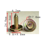 Саморез с пресс-шайбой Honda, Nissan, Toyota 6,2х19,2х17,8 mm