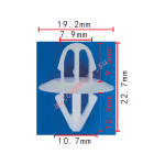 NISSAN  63848-VD210 клипса 10.7x12.3x19.2mm