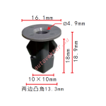 TOYOTA 90189-06224 клипса  13.3x17.8x16.1mm  d5mm