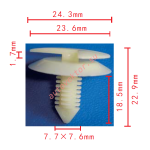 CHRYSLER,AMC,GM ,VW 6003349, 4005470, 9685057, V98905101 клипса  7,5x18,5x24mm