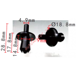 GM 90450482, 1104882 Клипса  7.9x14.8x18.8mm