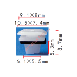HONDA  клипса 6.1x5.3x9.1mm