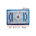 VAG, VW, AUDI 4A0853825A клипса  34.8x21.9mm  d3mm