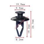 NISSAN,FORD 63844-01A00, MNA01-56145, NA01-56145 клипса  8.2x19.2x19.9mm