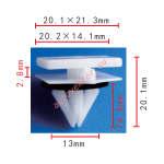 GM 11518357 клипса  13x14.4x21.3mm