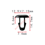 Toyota  клипса 7.4x12.9x19mm
