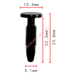 GM 10078274 клипса  5.1x22.3x10.4mm