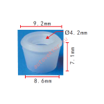 Mercedes 0009881081 клипса  8.6x7.1x9.2mm  d4.2mm