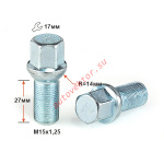 Болт S17M27 Z M15X1,25X27 Цинк Сфера с выступом, ключ 17