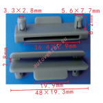 TOYOTA / LEXUS 5211548040 Клипса5.5x8.2x48mm  36.4x2.9mm