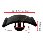 Opel 1162488 клипса  7.6x9.3x22.5mm
