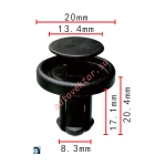 Toyota 75867-06030 клипса  10x17.1x20mm