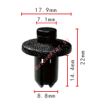 Toyota 90467-09139 клипса  8.8x14.4x17.9mm