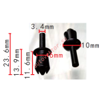 VW, VAG, AUDI N0385012 Клипса  6x11.6x10mm
