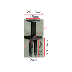 BMW 51127004445 Клипса  9x21.9x20.2mm