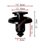 Mazda BC1D-56-145 клипса  7.8x12.2x19.8mm