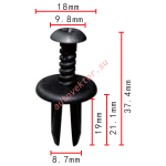 FIAT 82421028, 504056662 клипса  8.7x19x18mm