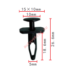 VW, VAG, AUDI клипса  5x18.6x15mm