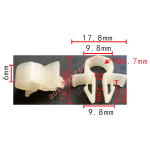 Фиксатор электропроводки  9.8x8x17.8mm