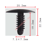 CHRYSLER 6501067 клипса 7.3x19.2x25.2mm