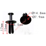 Mercedes A0009905492, BMW 51111964186, 51111908077 Клипса бампера  6.5x15x14.8mm