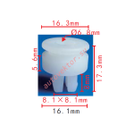 SUBARU 94019-FA070 клипса  8.1x8x16.3mm d6.8mm