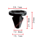 Mitsubishi M271999, M403435 клипса  12.8x21.8x24.1mm  d6mm