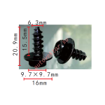 Toyota 90159-C0036 Саморез с пресс шайбой 6,3x15,5x16 mm