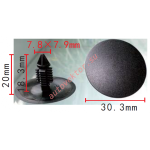 Renault 7703077090, 8200727568 Клипса серая 7,9x18,3x30,3 mm