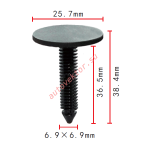 GM 14027471 клипса  6.9x36.5x25.7mm