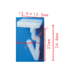 Toyota 52535-0E030 клипса  8x22x12.9mm