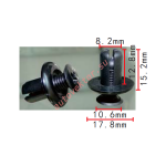 Hyundai / KIA  0G032-50037-A клипса  8.2x12.8x17.8mm