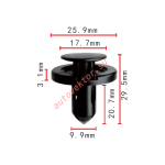 TOYOTA  клипса бампера  9.9x20.7x25.9mm