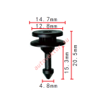 VW, VAG, AUDI клипса  4.8x15.3x14.7mm