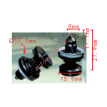 Ford FawkesFord 1257374, W709004S300 Клипса  8x11.1x17.7mm