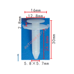 HONDA 91580-SF9-003 клипса 5.8x24.6x16mm