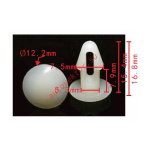 MERCEDES-BENZ 000-987-10-15клипса  7.5x15.4x12.2mm